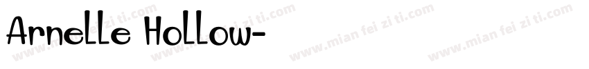 Arnelle Hollow字体转换
